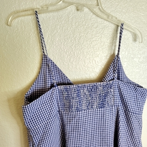 Rails Women's Blue Gingham Cut-Out Tiered Maeve A-Line Dress sz 2X - Picture 9 of 10